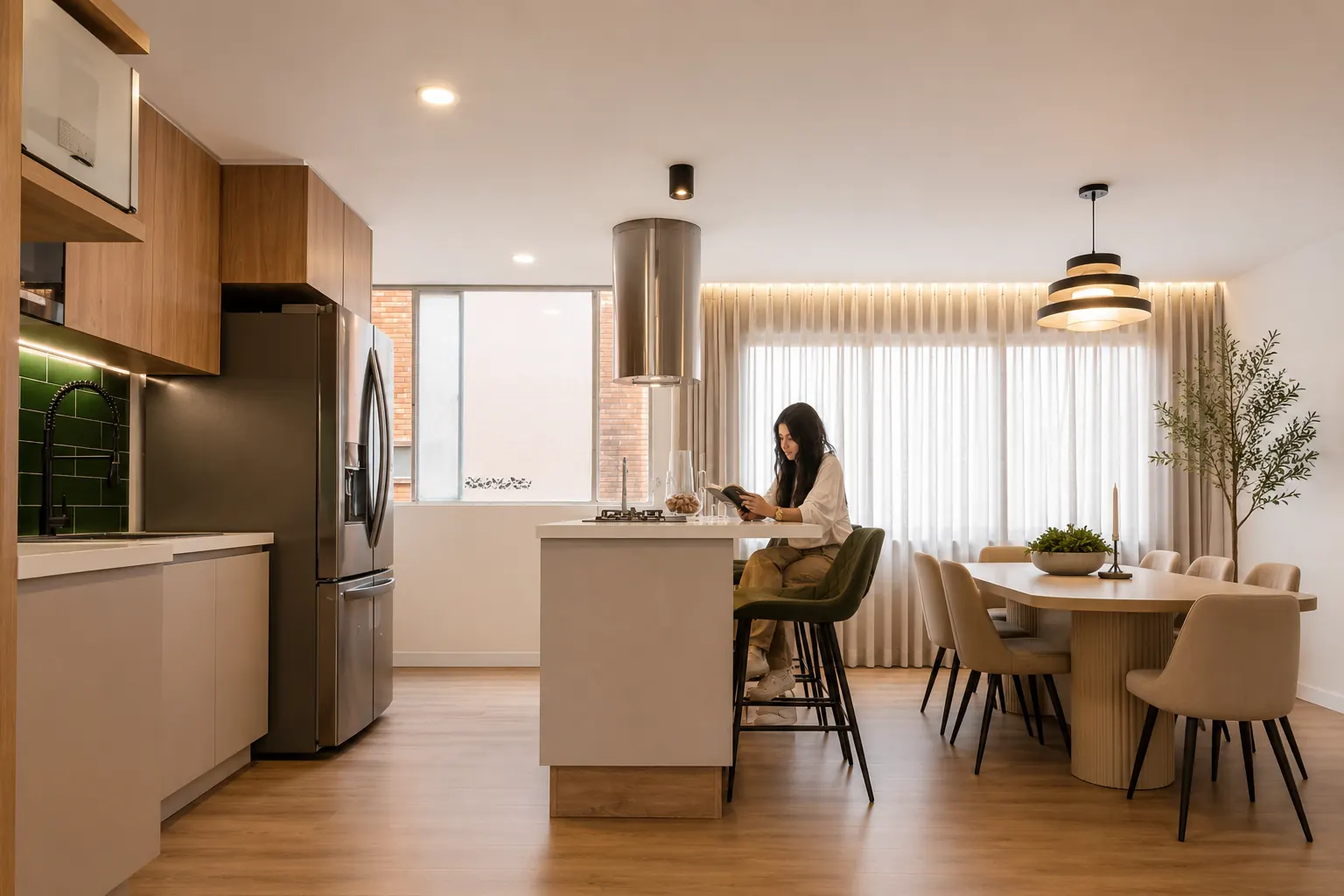 La isla como punto de encuentro del hogar